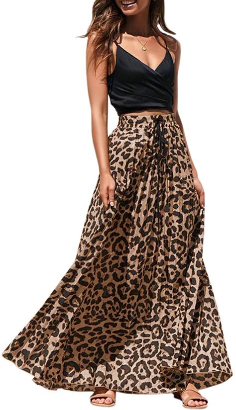 long pleated animal print skirt.